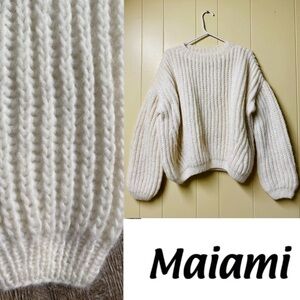 Maiami Alpaca Brioche Pullover Sweater